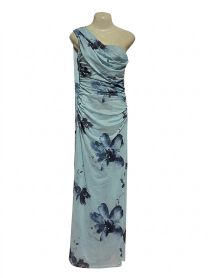 PEPPERMAYO |S| BUST 16| B26| PREMIUM LIGHT BLUE ONE-SHOULDER MAXI GOWN