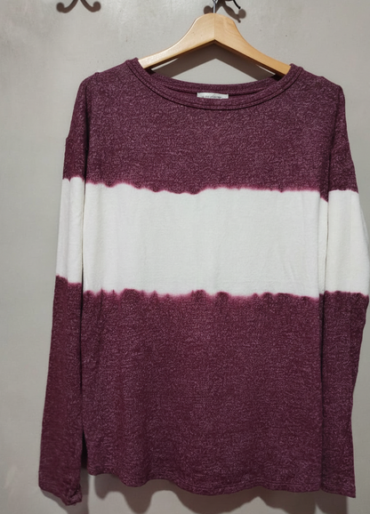 Justice girls tee Top buttons Waist Tied Long Sleeves W-16/ L-22