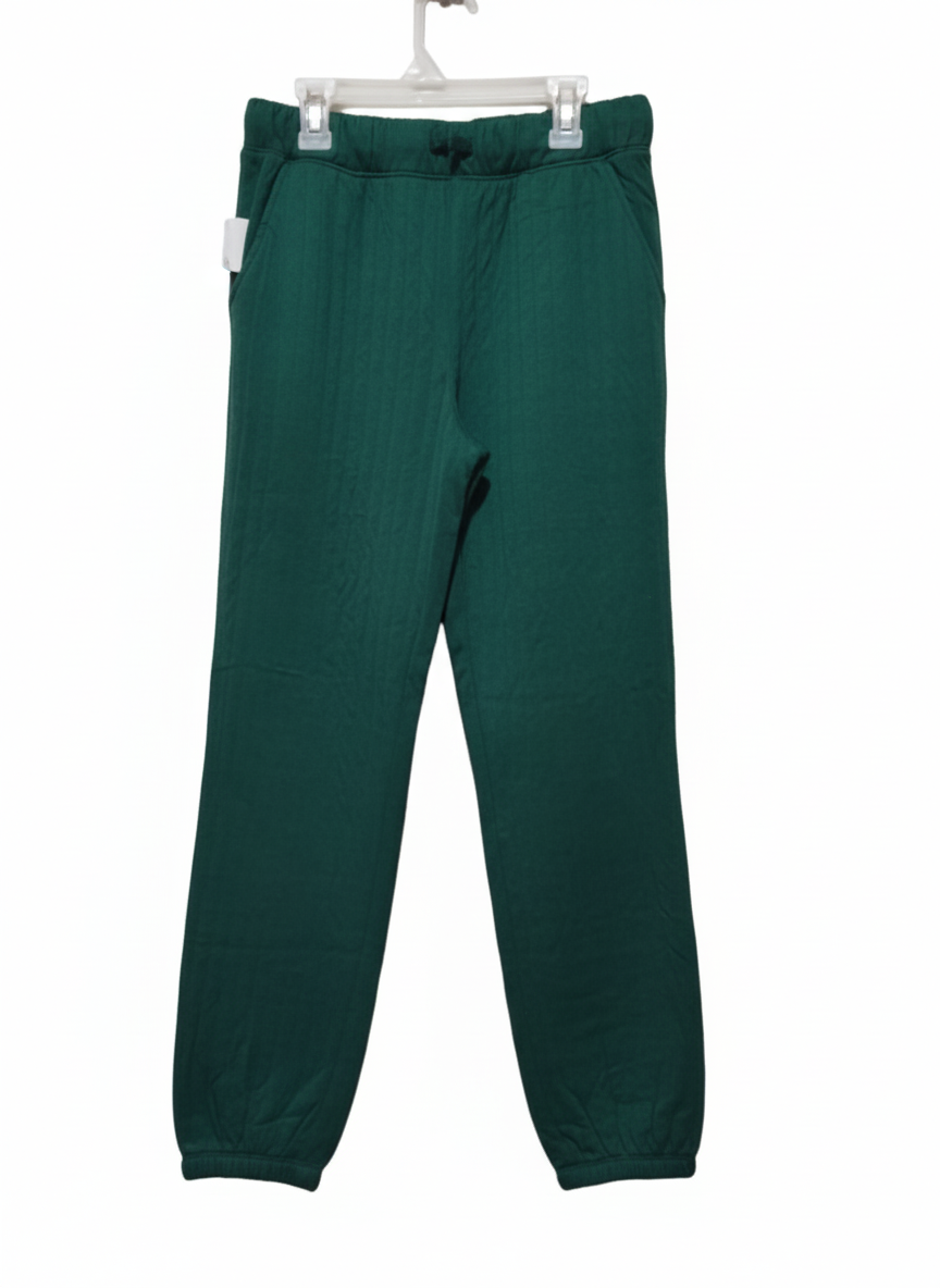 Girls' Cozy Waffle Jogger Pants - Cat & Jack Green W-30 /L-38