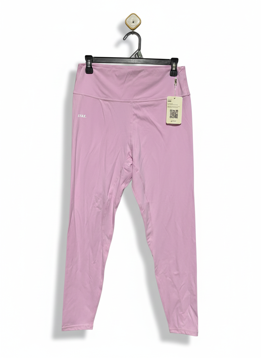 STAX |M| WAIST 28| PINK HIGH WAIST LEGGINGS TROUSER