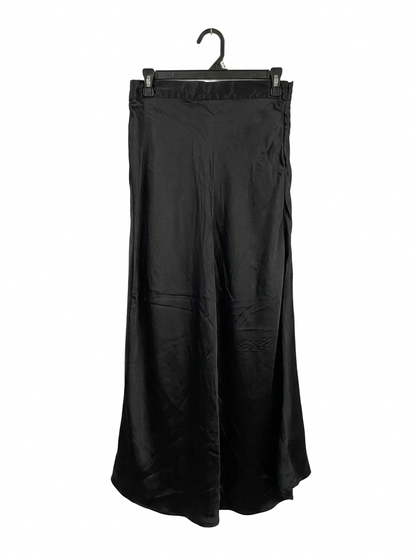 I SAW IT FIRST |M| WAIST 28| ELEGANT BLACK SATIN MAXI SKIRT