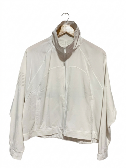 LULULEMON |XL| BUST 21| LIGHTWEIGHT VENTILATED FULL-ZIP JACKET IN BONE WHITE