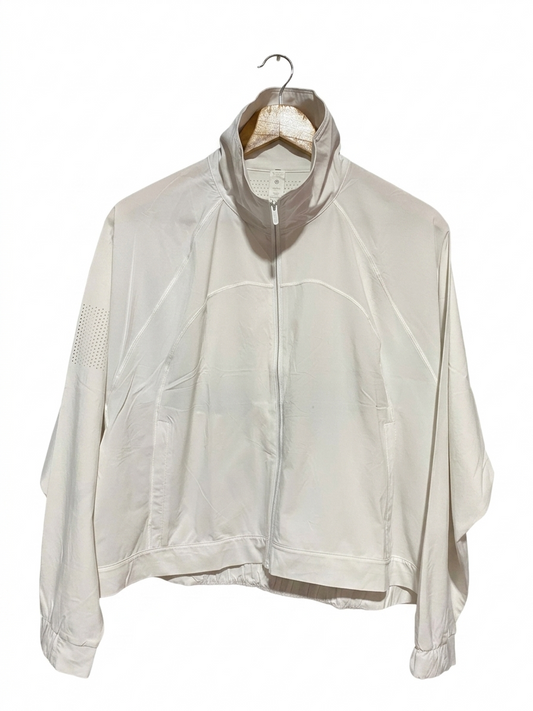 LULULEMON |XL| BUST 21| LIGHTWEIGHT VENTILATED FULL-ZIP JACKET IN BONE WHITE