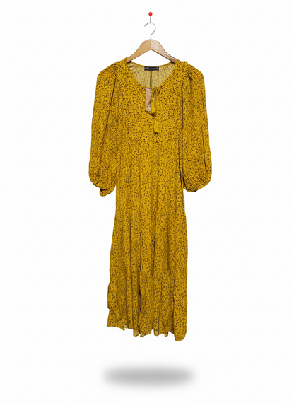 M&S COLLECTION |XS| BUST 18|C4| Marks & Spencer Ditsy Floral Print Relaxed Midi Dress