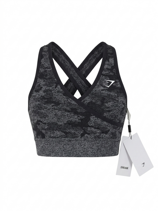 GYMSHARK |XS| BUST 11| B11|  ADAPT CAMO SEAMLESS SPORTS BRA