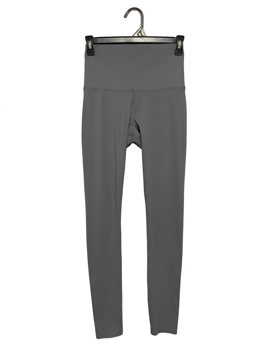 |XS| WAIST 24| B5| HIGH-WAISTED STRETCH LEGGINGS IN DARK SLATE GREY