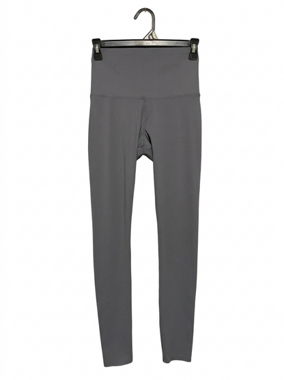 |XS| WAIST 24| B5| HIGH-WAISTED STRETCH LEGGINGS IN DARK SLATE GREY