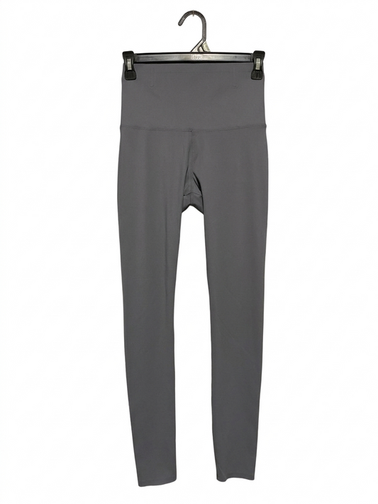 |XS| WAIST 24| B5| HIGH-WAISTED STRETCH LEGGINGS IN DARK SLATE GREY