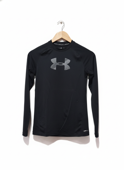 Under Armour Youth HeatGear Fitted Long Sleeve T Shirt  W-15 / L-23