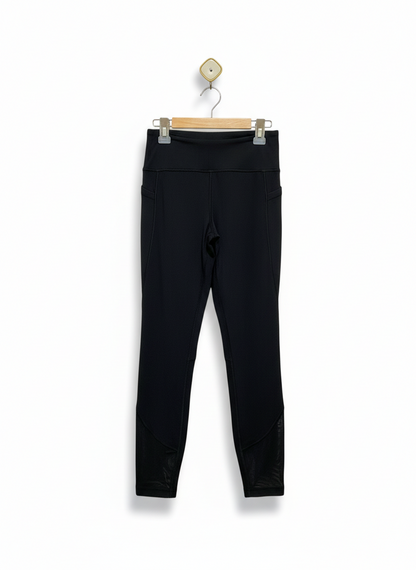 LULULEMON |S| WAIST 24| Black High-Waisted Athletic Leggings