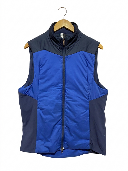 LULULEMON |L| BUST 21| DOWN FOR IT ALL VEST – CERULEAN BLUE & NAVY ACTIVEWEAR