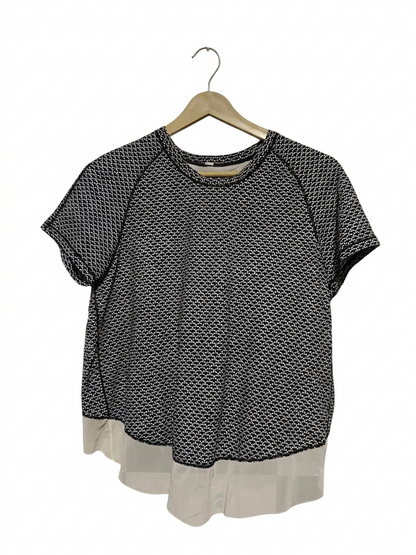 LULULEMON |L| WAIST 19| PRINTED SHORT SLEEVE TRAINING TOP