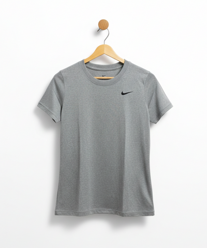 NIKE |S| BUST 18| WOMEN’S NIKE DRI-FIT PERFORMANCE T-SHIRT - CLASSIC HEATHER GREY - SHORT SLEEVE ACTIVEWEAR