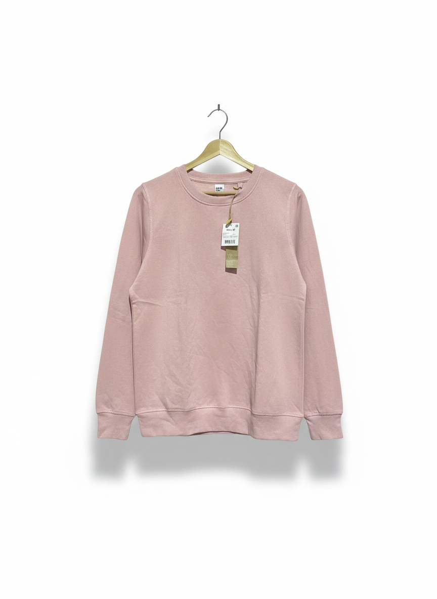 ANKO |L| BUST 21| DUSKY PINK CREW NECK SWEATSHIRT
