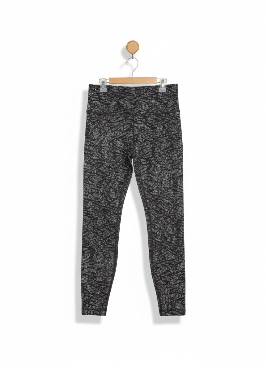 LULULEMON |S| WAIST 26| N WUNDER UNDER CROP HIGH RISE SCALLOP