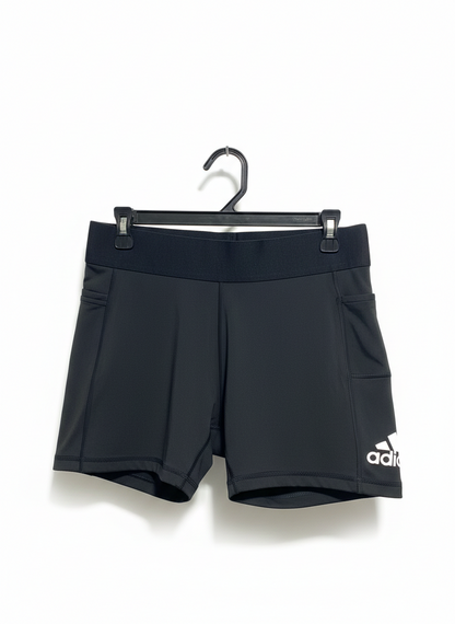 ADIDAS |L| WAIST 15| WOMEN'S HIGH-WAISTED PERFORMANCE SHORTS WITH POCKETS
