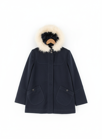 Topshop  Duffle Coat With Faux Fur Hood W-20/ L-28