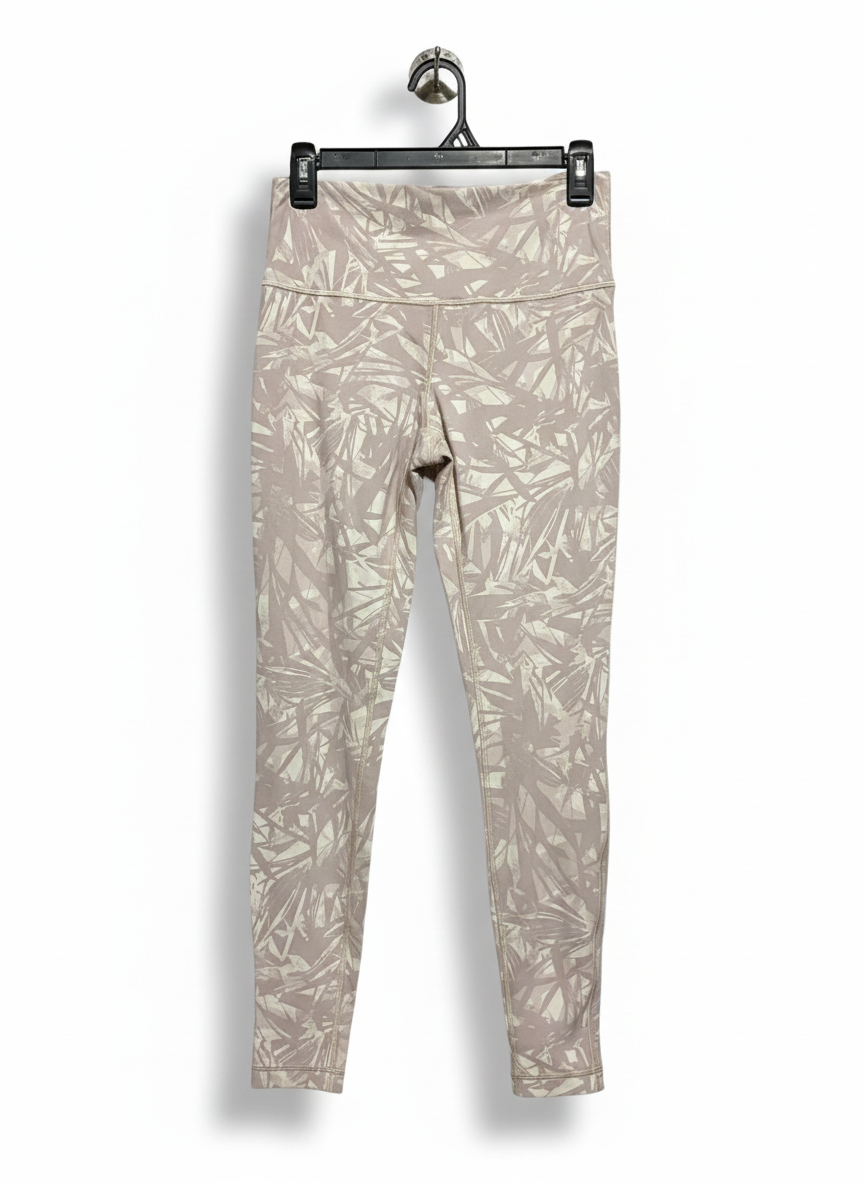 LULULEMON |S| WAIST 26| WUNDER UNDER HIGH-RISE LEGGINGS IN ABSTRACT PALM PRINT