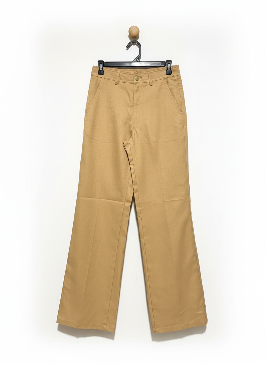 UNIQLO |M| WAIST 28| WOMEN’S HIGH-WAISTED TAILORED TROUSERS - CLASSIC TAN CHINO PANTS
