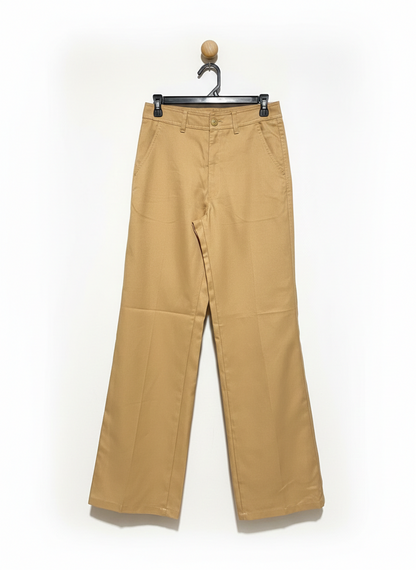 UNIQLO |M| WAIST 28| WOMEN’S HIGH-WAISTED TAILORED TROUSERS - CLASSIC TAN CHINO PANTS