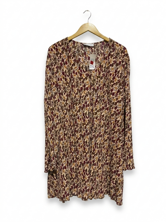 PRIMARK |XL| BUST 24| C5| VINTAGE BOHO FLORAL PRINT MINI DRESS