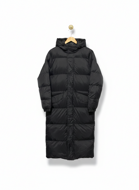BRAVE SOUL |S| BUST 22| Long Length Hooded Padded Puffer Coat