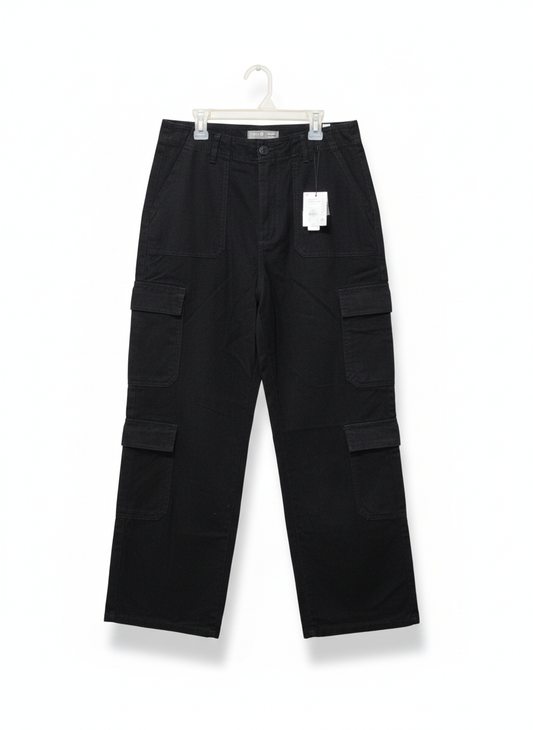 PRIMARK DENIMCO|M|WAIST 30|Black Wide Leg Cargo Trousers