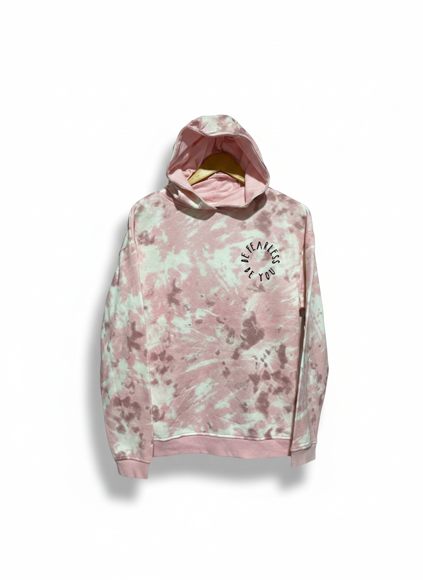 PRIMARK|S|BUST 20| Hooded Sweatshirt Tie Dye Pink Girls