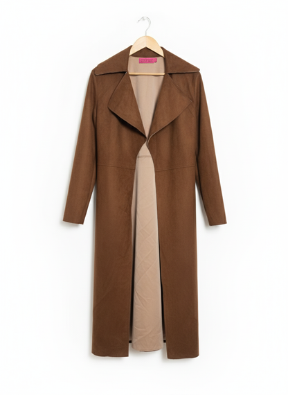 Fringe Detail Wool Look Maxi Coat | boohoo DK W-19/ L-47