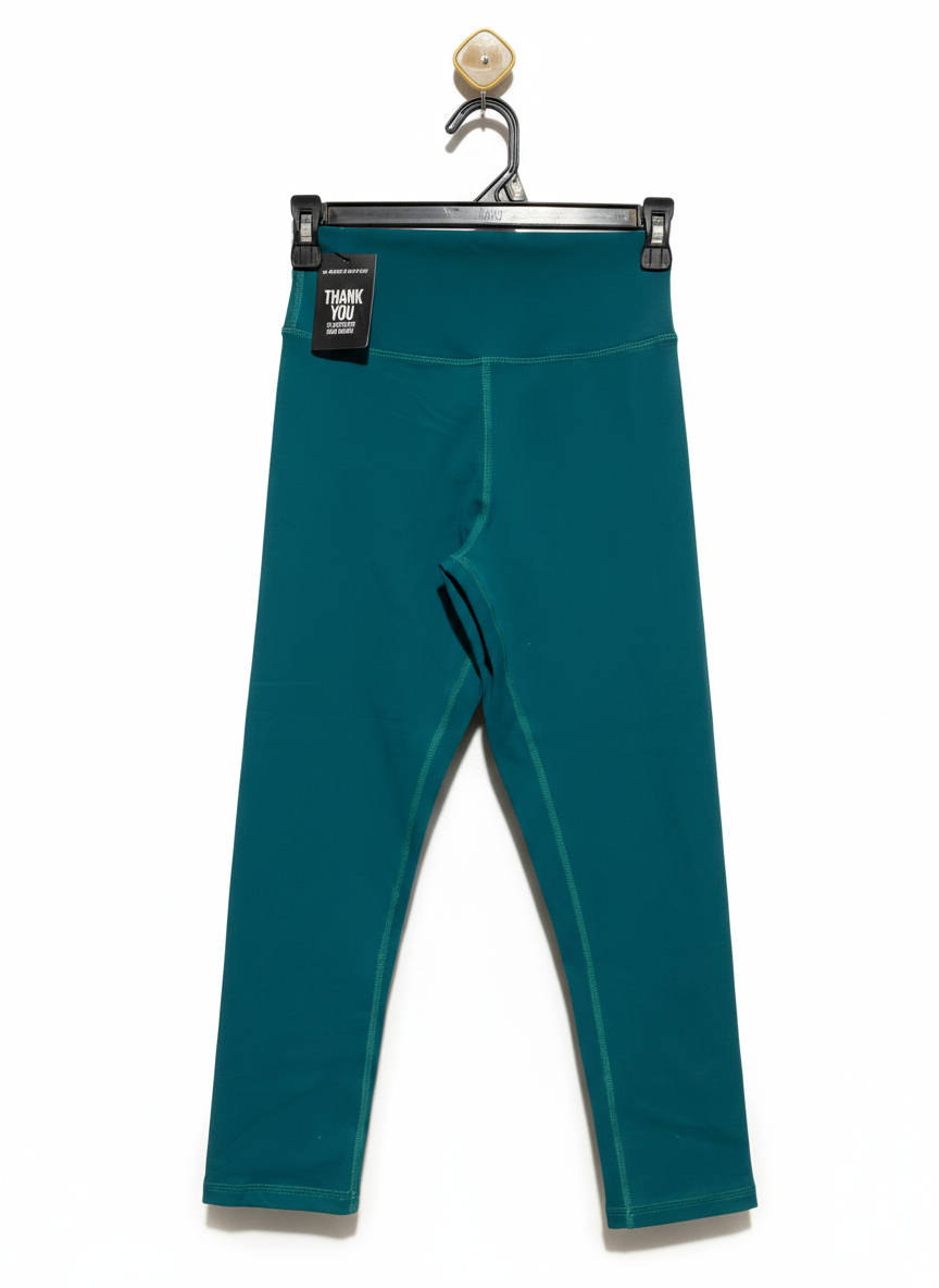 IN MUSCLE NATION |S| WAIST 24|B12| TEAL HIGH-WAISTED PERFORMANCE LEGGINGS