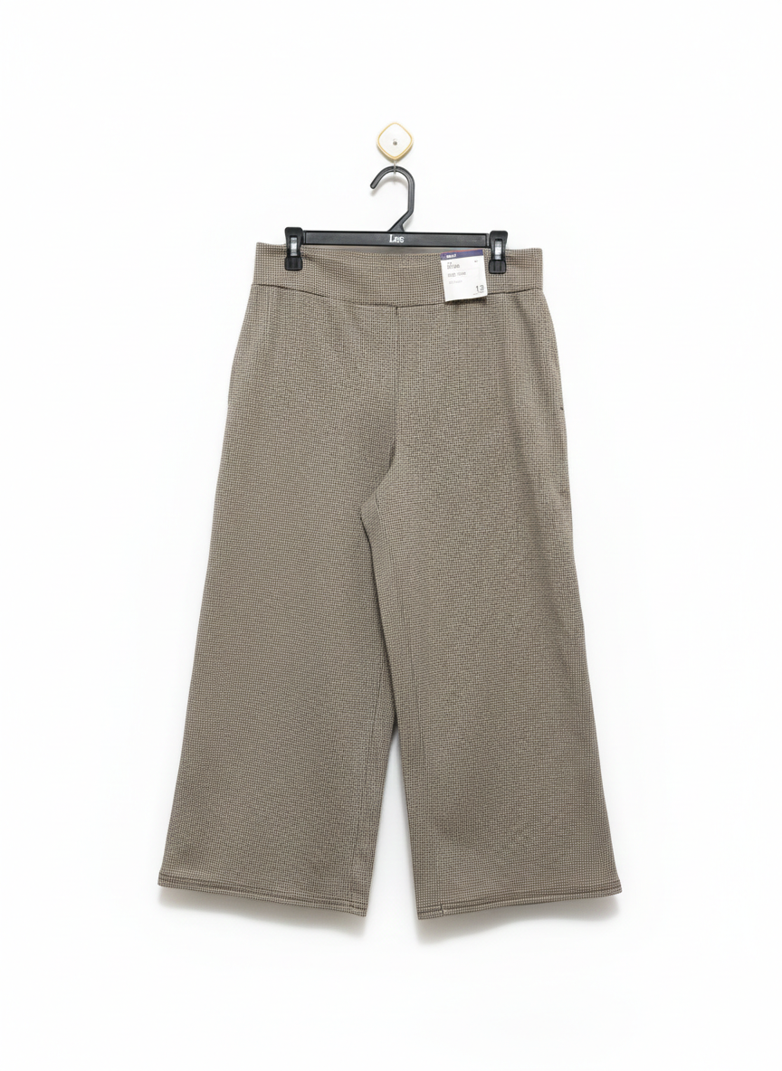 ANKO |L| WAIST 30| Wide Pants, which translates to Mix Houndstooth Wide Pants
