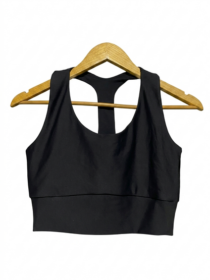 EXOTICA |L| BUST 15| B20| PREMIUM SLEEK BLACK RACERBACK SPORTS BRA
