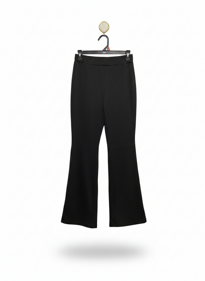 SHEIN |M| WAIST 26| CHIC BLACK FLARE-LEG TROUSERS – ELEGANT HIGH-WAISTED STRETCH PANTS WITH CLASSIC BOOTCUT SILHOUETTE