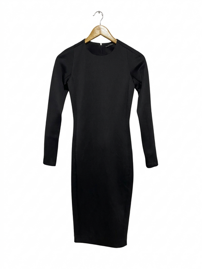 ZARA |S| BUST 15| B7| TIMELESS BLACK LONG SLEEVE BODYCON DRESS