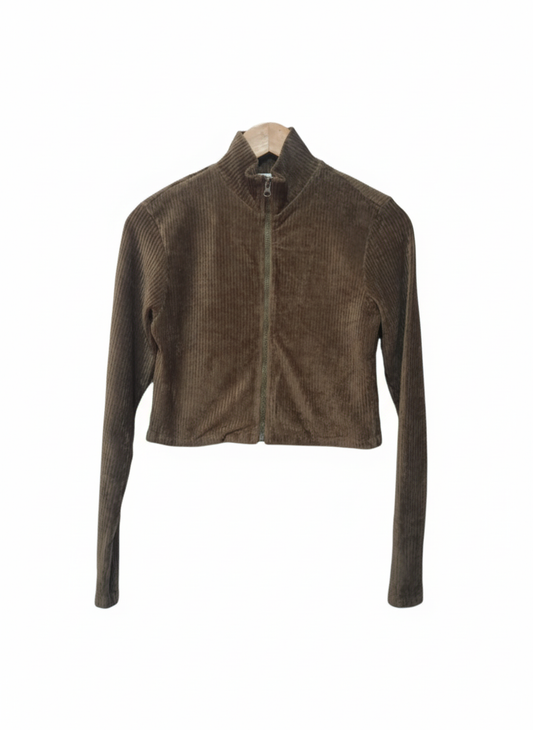 VIERVIER CROP TOP JACKET 'Celia' i Khaki  W-15 /L-16.5