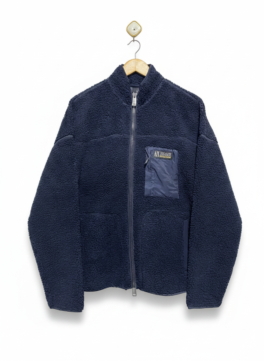 ARMANI EXCHANGE |S| BUST 24| Collegiate Capsule Full Zip Mock Neck Fleece