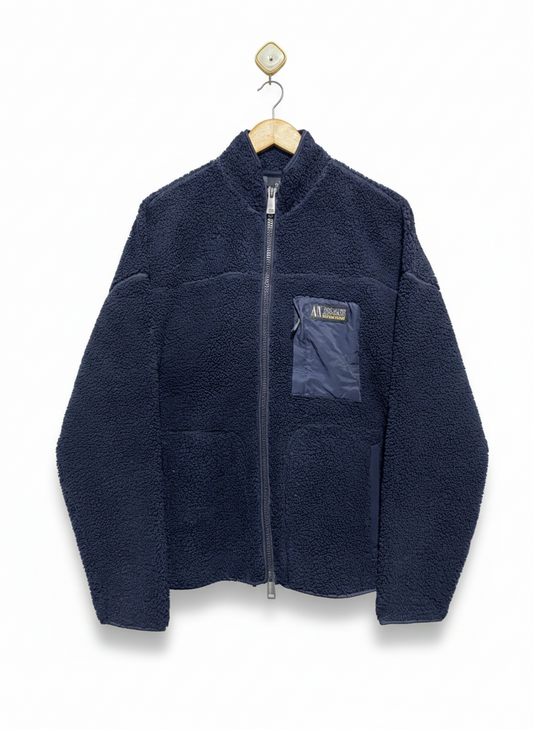 ARMANI EXCHANGE |S| BUST 24| Collegiate Capsule Full Zip Mock Neck Fleece