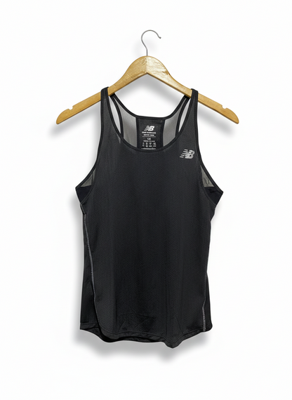 NEW BALANCE |XS| BUST 15| LIGHTWEIGHT AND BREATHABLE BLACK PERFORMANCE RUNNING SINGLET