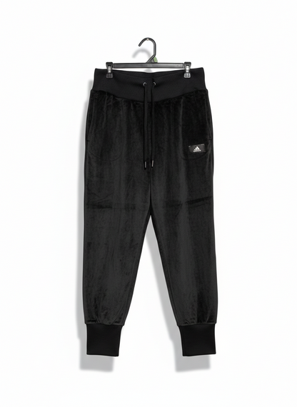 ADIDAS |L| WAIST 33| WOMEN’S LUXURY VELOUR JOGGERS - SOFT PLUSH TEXTURE