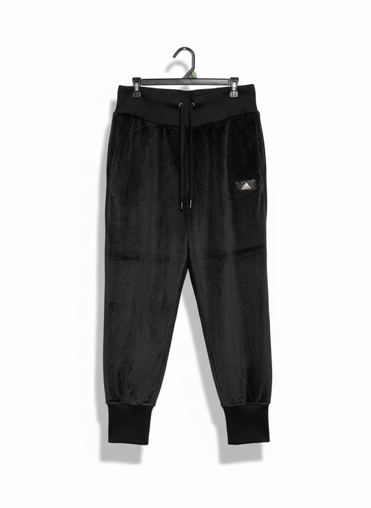 ADIDAS |L| WAIST 33| WOMEN’S LUXURY VELOUR JOGGERS - SOFT PLUSH TEXTURE