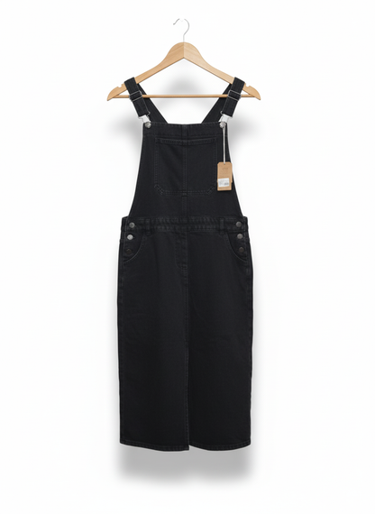 Next Black Denim Pinafore Dress
