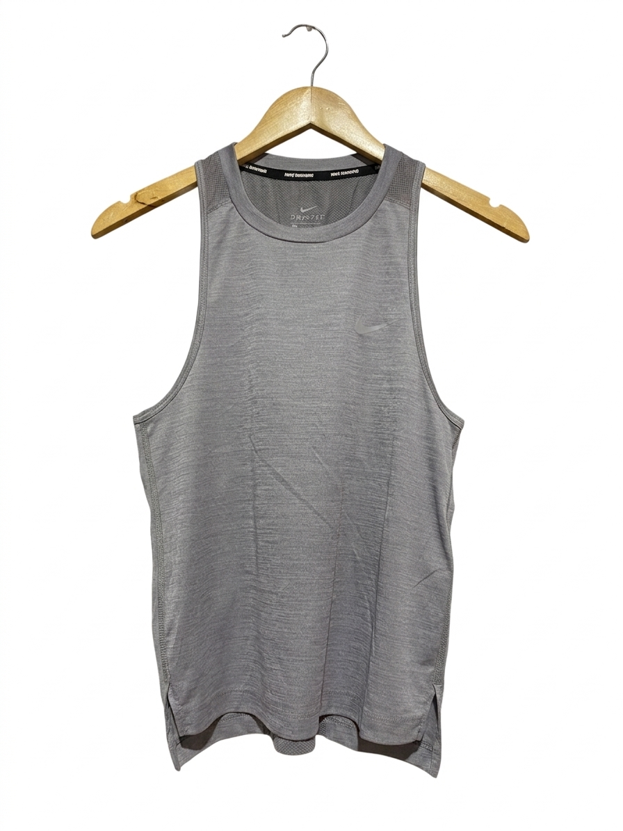 NIKE |XS| BUST 15| B7| DRI-FIT RUNNING TANK TOP - LIGHT GREY HEATHER