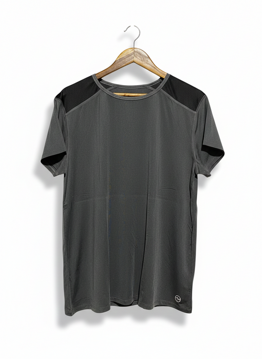 MIX |L| BUST 21| VERSATILE CHARCOAL GREY ACTIVE T SHIRT