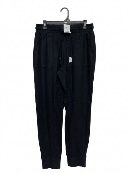 ANKO |L| WAIST 32| B11| ESSENTIAL BLACK ELASTIC WAIST JOGGER PANTS WITH DRAWSTRING