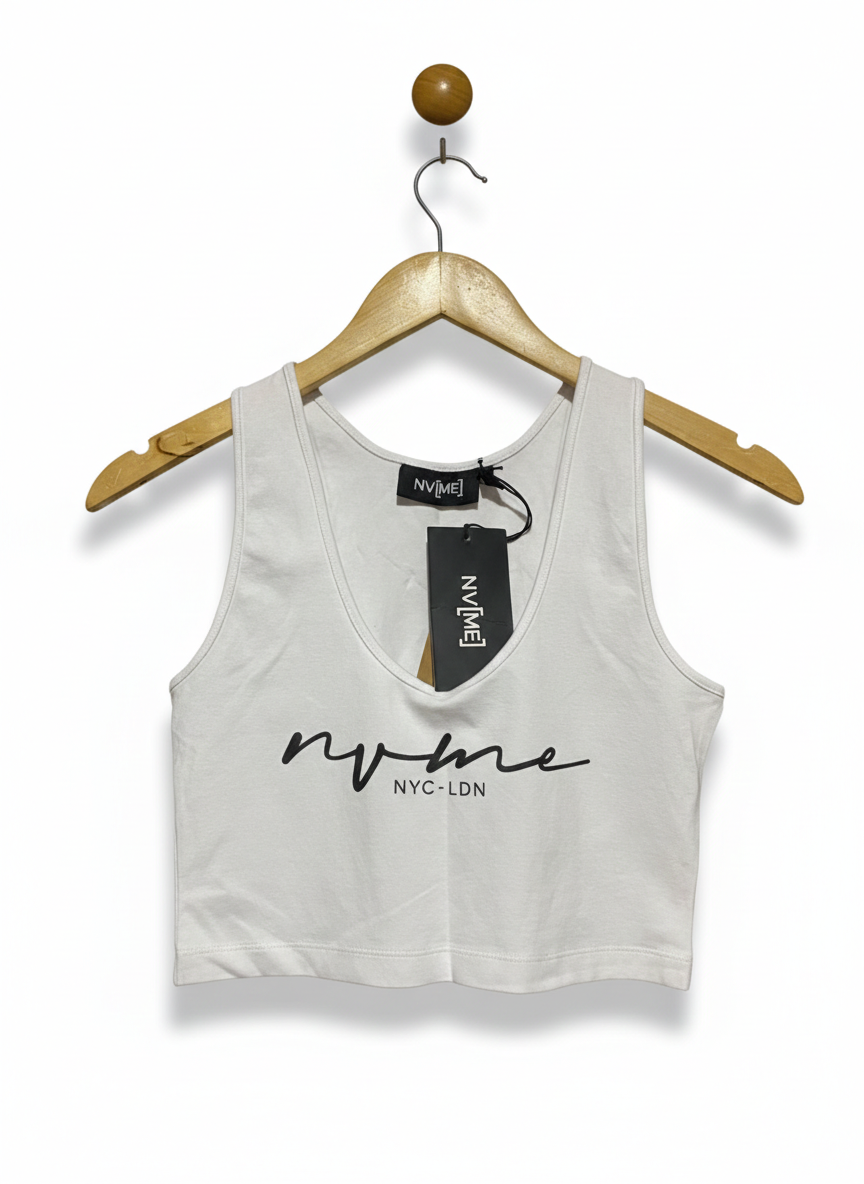 NV ME |S| BUST 14| MINIMALIST NYC-LDN CROPPED TANK
