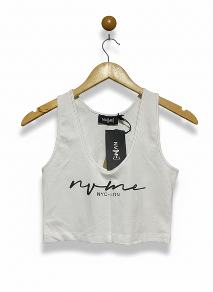 NV ME |S| BUST 14| MINIMALIST NYC-LDN CROPPED TANK