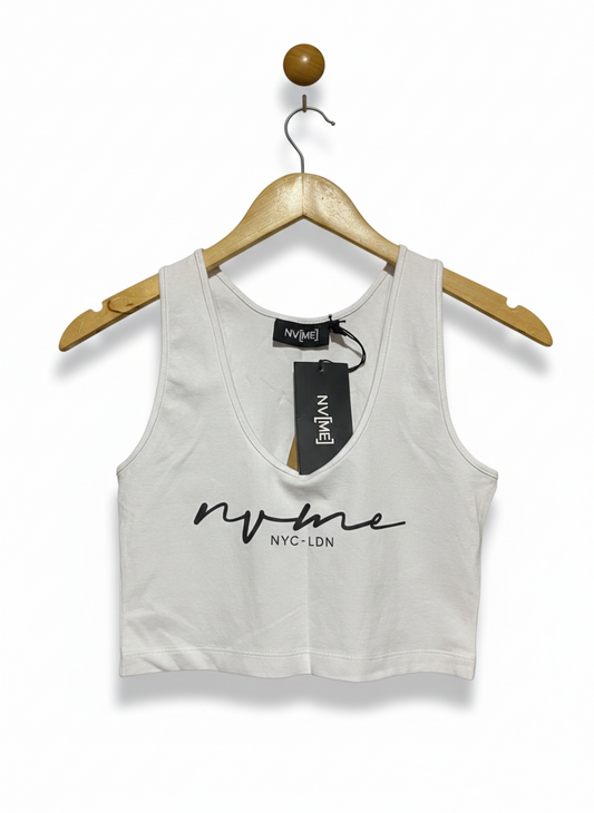NV ME |S| BUST 14| MINIMALIST NYC-LDN CROPPED TANK