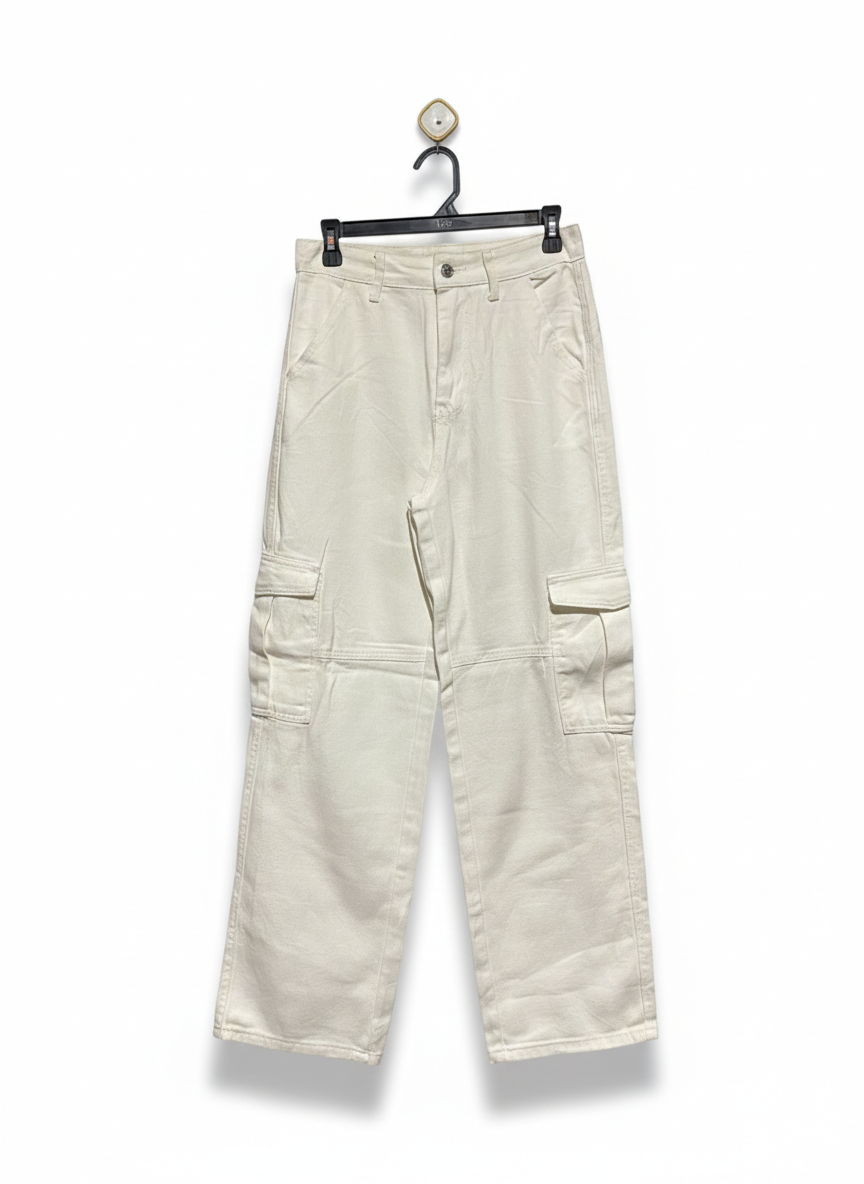 SHEIN |M| WAIST 28| High Waist Slant Pocket Fold Pleated Pants