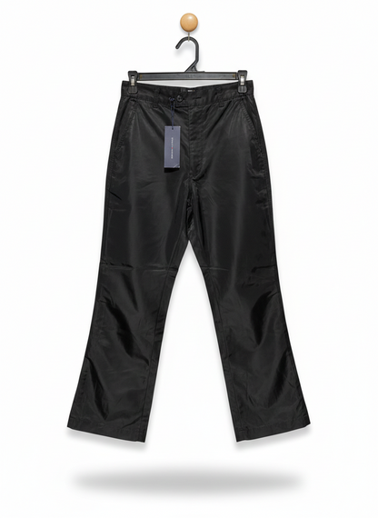 TOMMY HILFIGER  |S| WAIST 24| WOMEN’S BLACK TECHNICAL TROUSERS - SLEEK MID-RISE CHINO PANTS