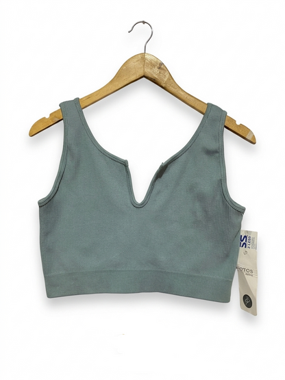 OTOS ACTIVE |M| BUST 16| B10| ALIGN V-NECK RIBBED CROPPED TANK TOP